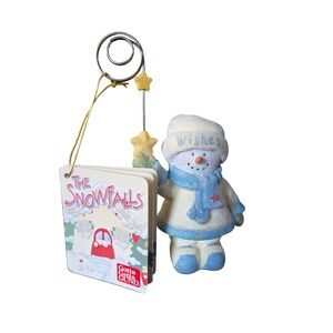 Gotta Getta Gund The Snowfalls Wishes‎ Photo/Place Holder Snowman Star Holiday